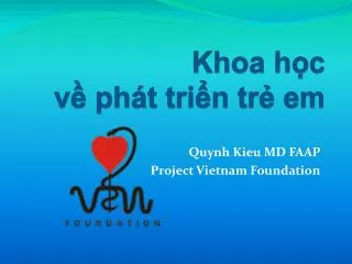 khoa h c v ph t tri n tr em