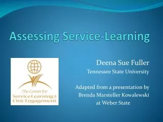 Assessing Service-Learning
