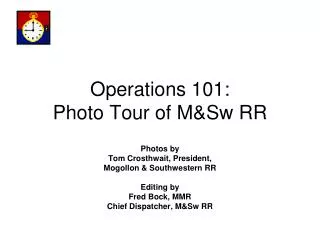 Operations 101: Photo Tour of M&amp;Sw RR