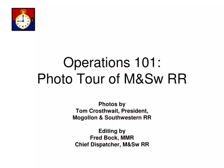 operations 101 photo tour of m sw rr