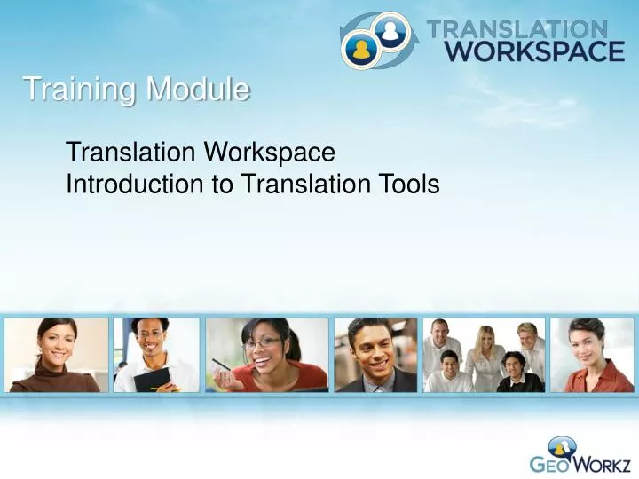 translation workspace introduction to translation tools