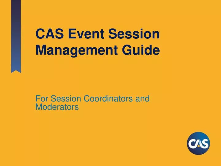 cas event session management guide
