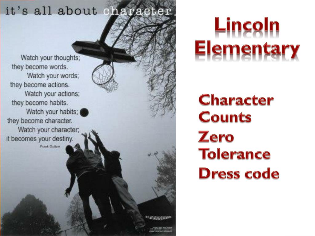 PPT - Character Counts Zero Tolerance Dress code PowerPoint ...