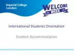 International Students Orientation - slide 1