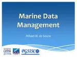 Marine Data Management - slide 1
