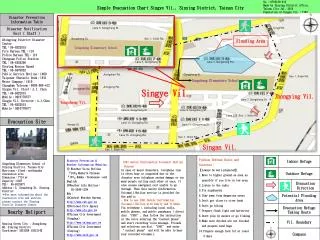 Simple Evacuation Chart Singye Vil., Sinying District, Tainan City