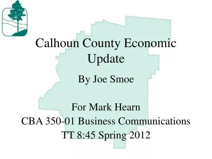 calhoun county economic update