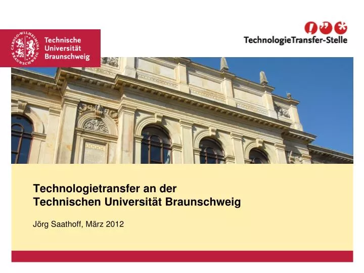 technologietransfer an der technischen universit t braunschweig