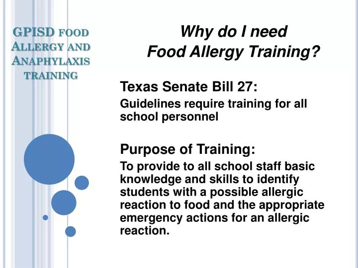 gpisd food allergy and anaphylaxis training