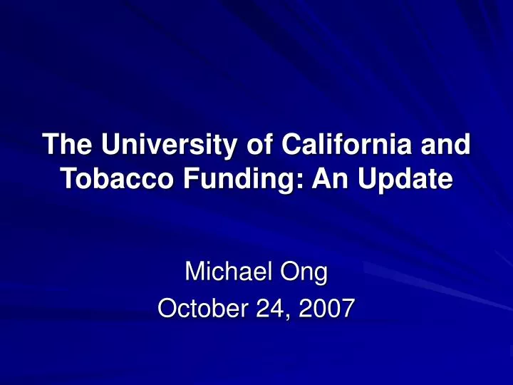 michael ong october 24 2007