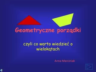 geometryczne porz dki