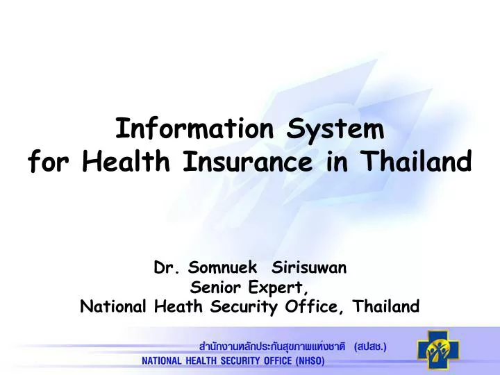information system for health insurance in thailand