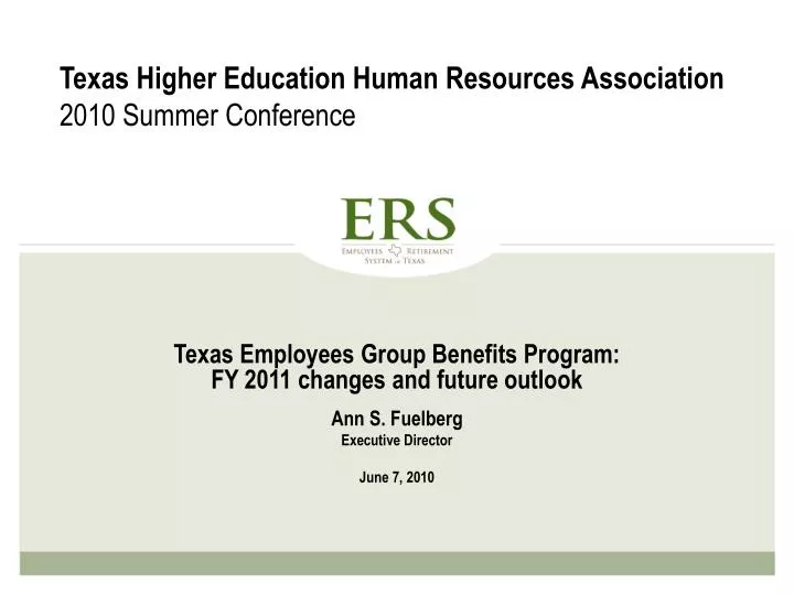 texas higher education human resources association 2010 summer conference