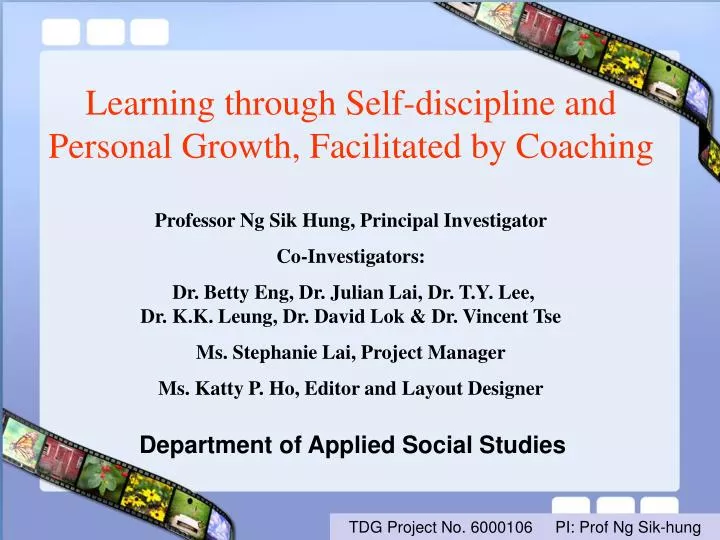 learning through self discipline and personal growth facilitated by coaching