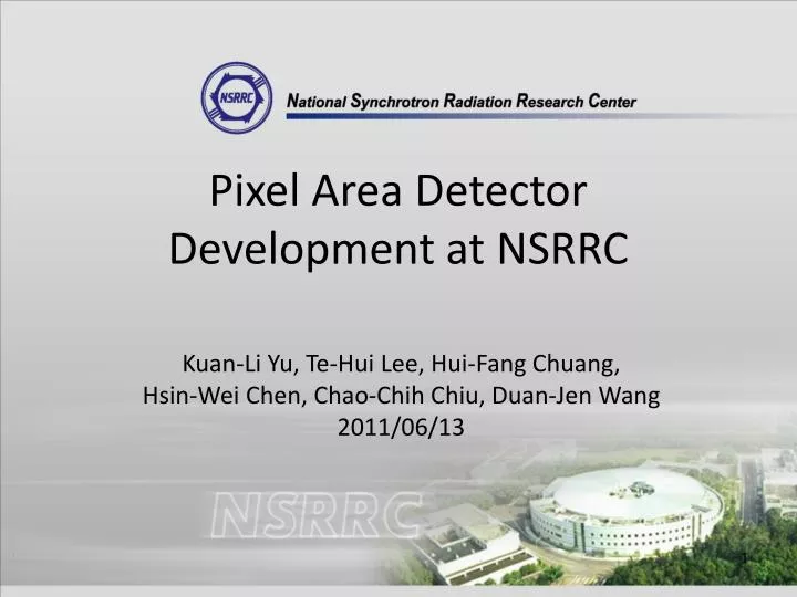 pixel area detector development at nsrrc
