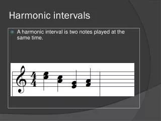 Harmonic intervals