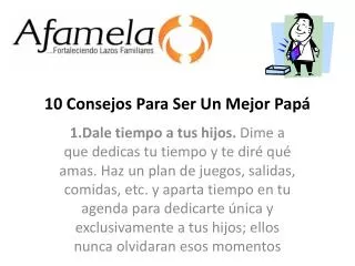 10 c onsejos para ser un mejor pap
