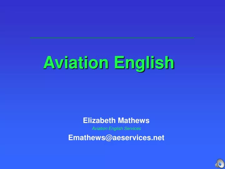 aviation english