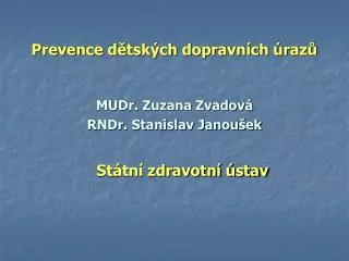 prevence d tsk ch dopravn ch raz
