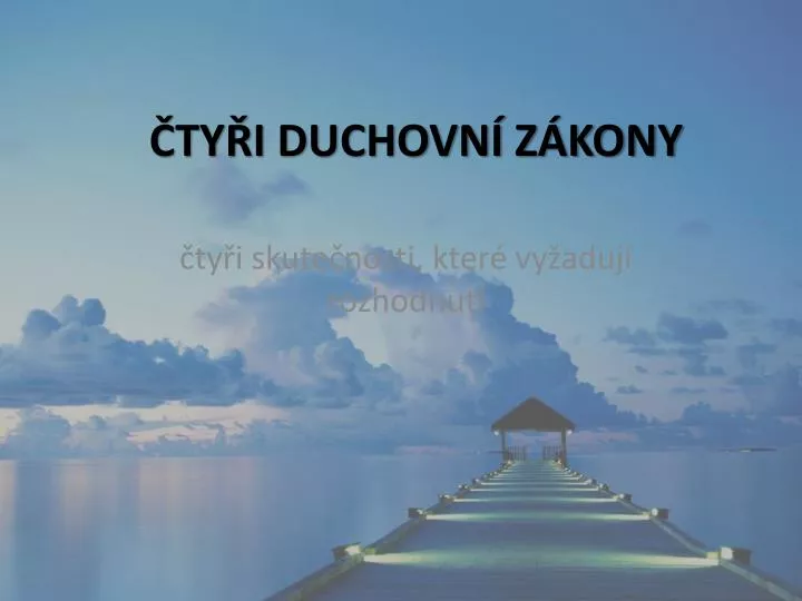 ty i duchovn z kony