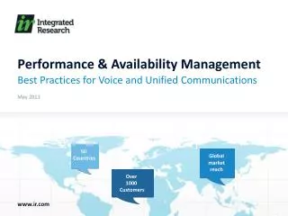 Performance &amp; Availability Management