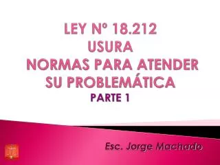 ley n 18 212 usura normas para atender su problem tica parte 1