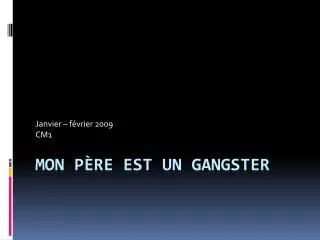 janvier f vrier 2009 cm1