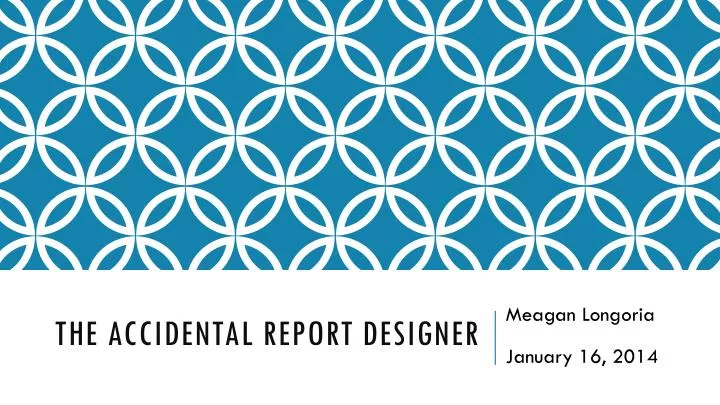 the accidental report designer