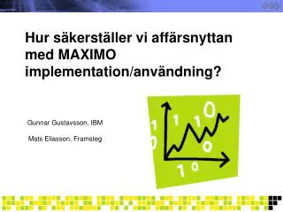 hur s kerst ller vi aff rsnyttan med maximo implementation anv ndning