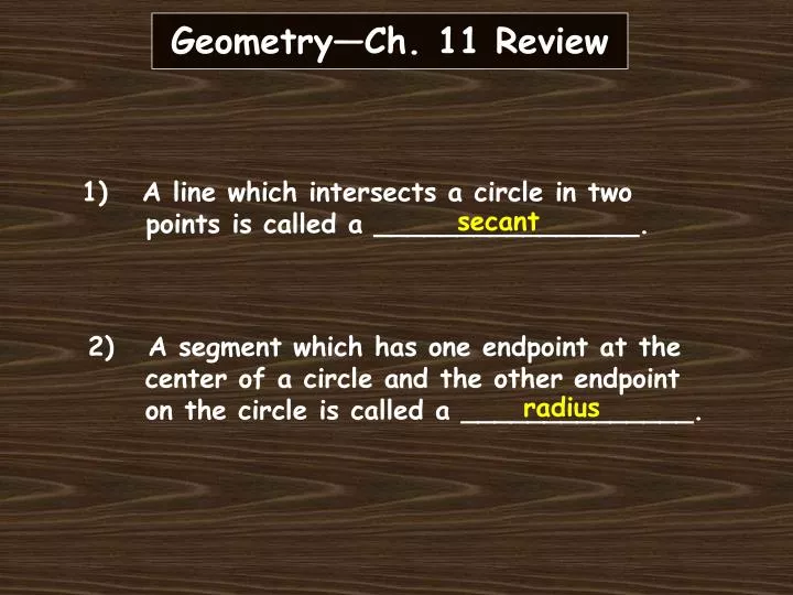 geometry ch 11 review