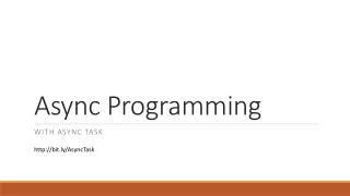 Async Programming