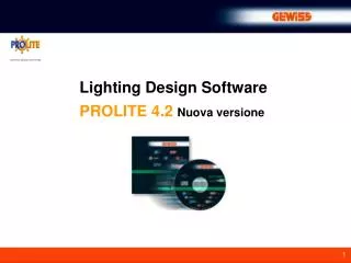 Lighting Design Software PROLITE 4.2 Nuova versione