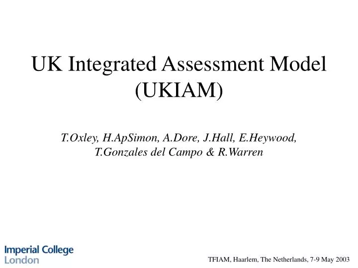 uk integrated assessment model ukiam