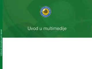 uvod u multimedije