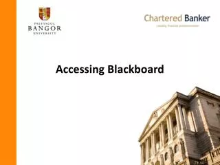 Accessing Blackboard