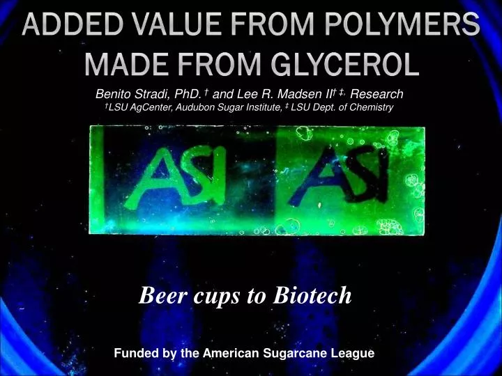 beer cups to biotech