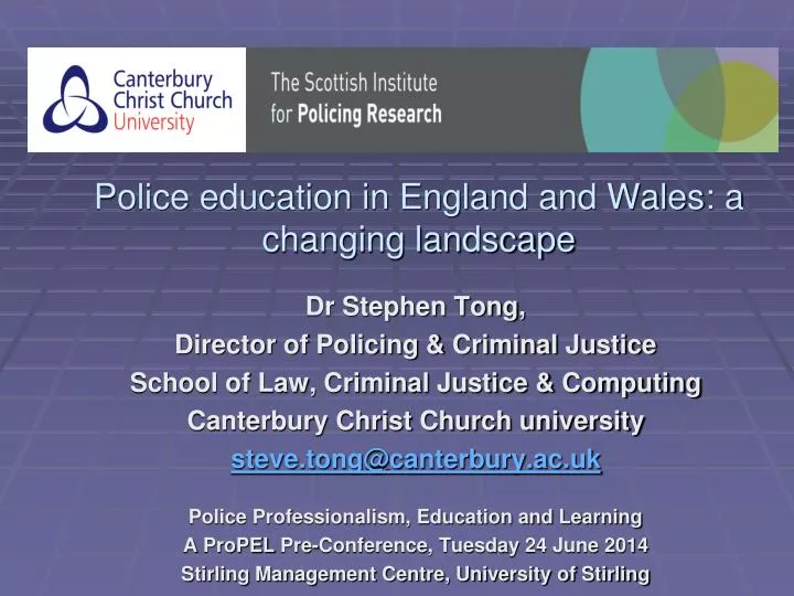 police education in england and wales a changing landscape