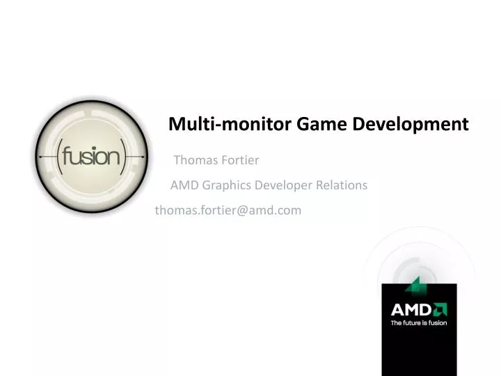 multi monitor game development