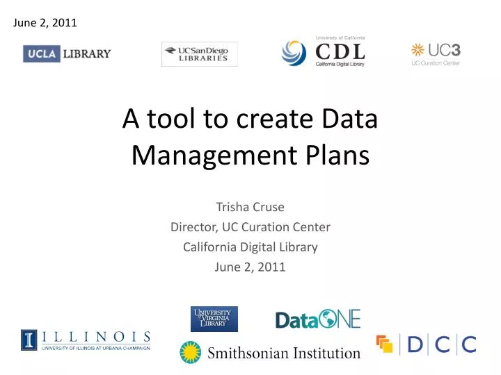 a tool to create data management plans