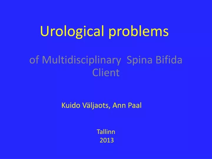 urological problems