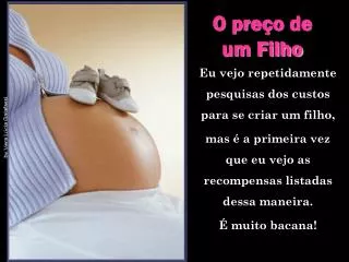 o pre o de um filho