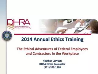 DHRA Ethics Officials