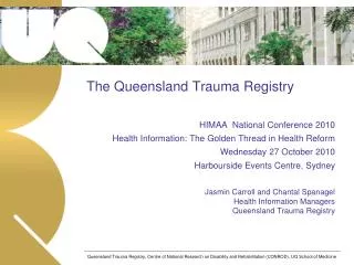 The Queensland Trauma Registry