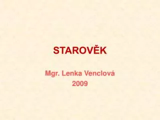 mgr lenka venclov 2009