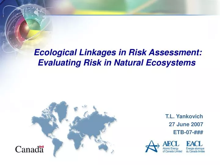 ecological linkages in risk assessment evaluating risk in natural ecosystems