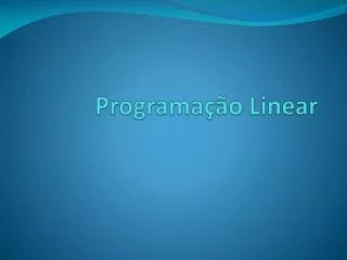 programa o linear