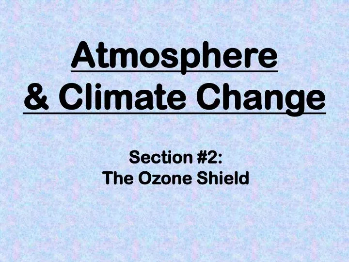 atmosphere climate change