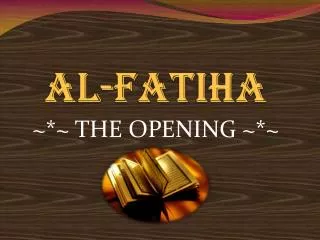 Al- Fatiha