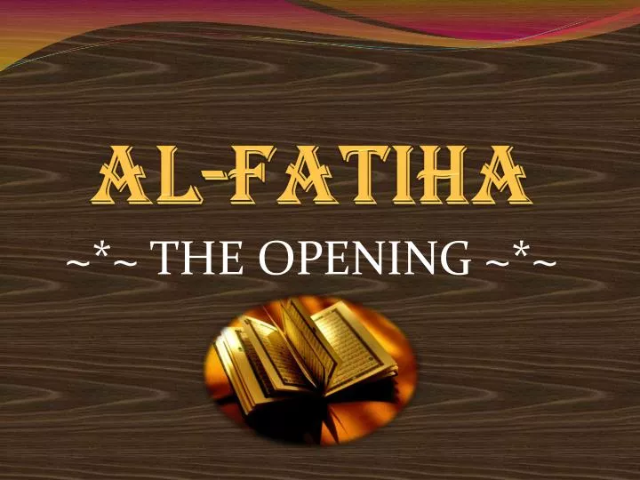 al fatiha
