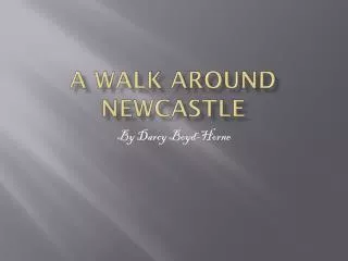 A walk around Newcastle